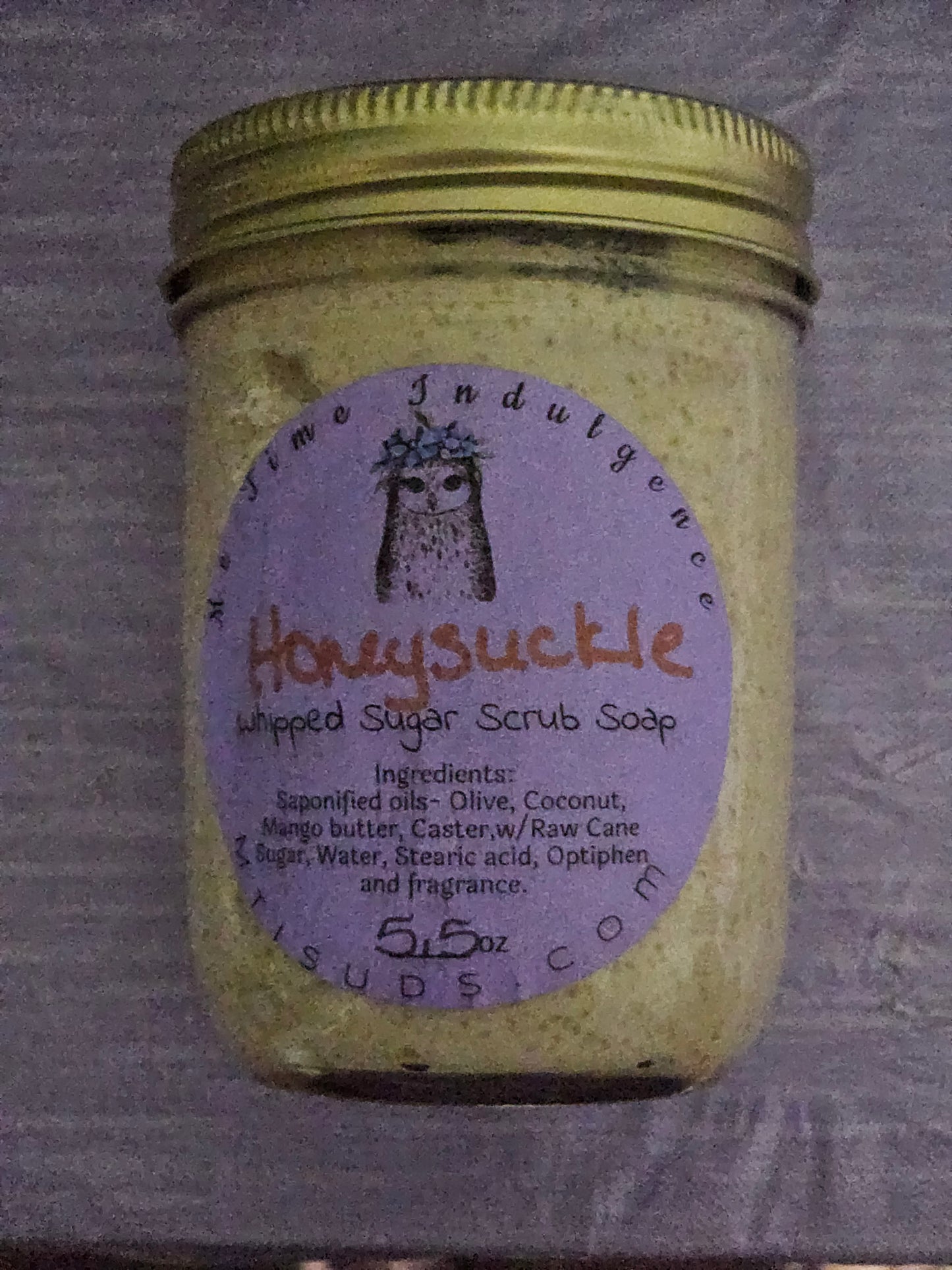 Honeysuckle whipped sugar scrub soap